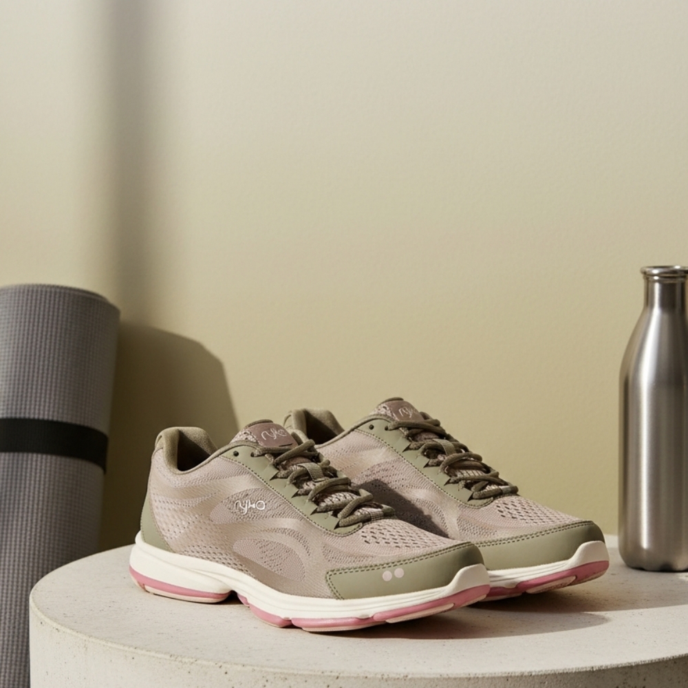Ryka Devo Plus 2 6M Pink Gray walking sneaker New